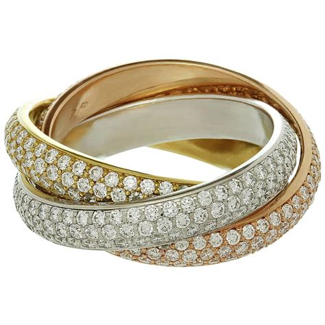 cartier band rings - cartier ring with diamond band.